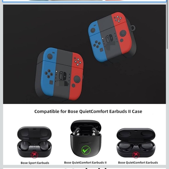 NWT Nintendo Switch Case Bose QuietComfort Earbuds II/Bose QuietComfort Ultra - Picture 4 of 9